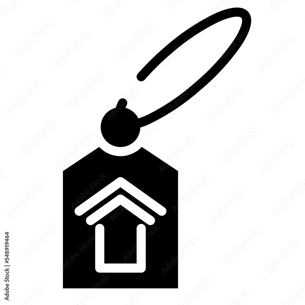 Wall mural apartment key icon