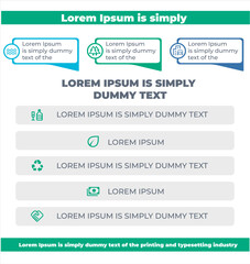 Business communication concept. Web project presentation concept. Ecology banner