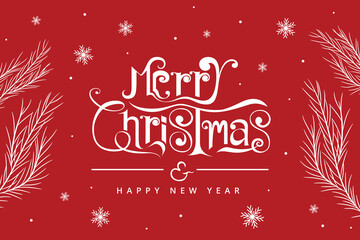Obraz na płótnie Canvas merry christmas vector background. Creative design greeting card, banner, poster.