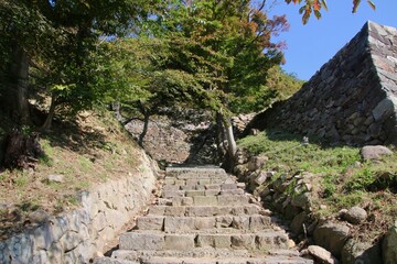 三階櫓跡・階段・鳥取城跡（鳥取県・鳥取市）