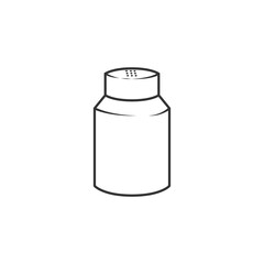 Salt icon with outline style