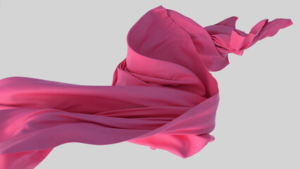 Pink colored cloth piece of fabric background