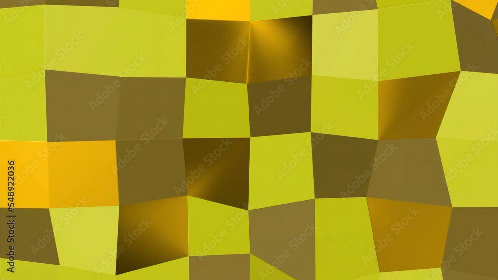 Poster wavy background of squares with shimmering colors. design. background of colored squares with 3d wav