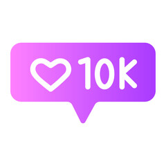likes gradient icon