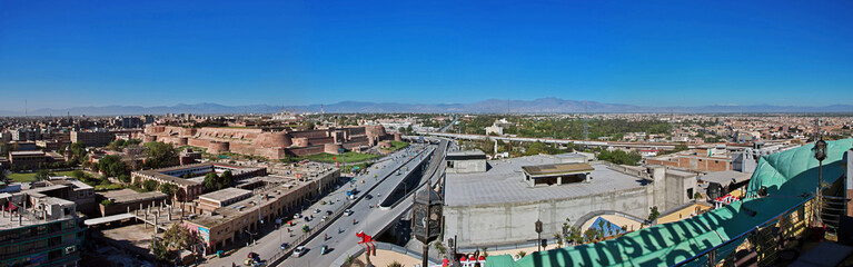 Fototapeta na wymiar The panoramic view of Peshawar, Pakistan