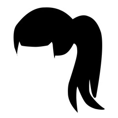 black hair wig female