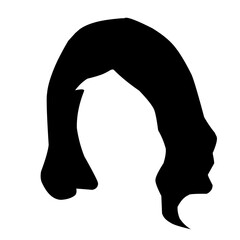 black hair wig female