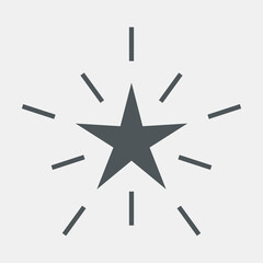 Star Classic rating icon web quality vector illustration cut