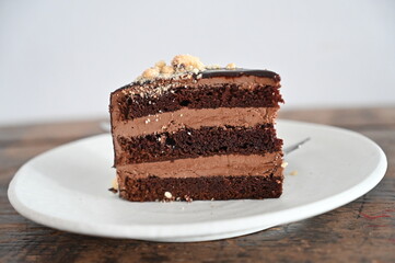 Chocolate cake slice,cake tasty the Homemade,bakerry,Bakerry and Confectionary ,chocolate cake,chocolate ,cream 