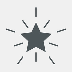 Star Classic rating icon web quality vector illustration cut