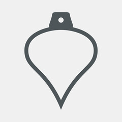 Obraz premium Tree ball toy decoration quality vector illustration cut