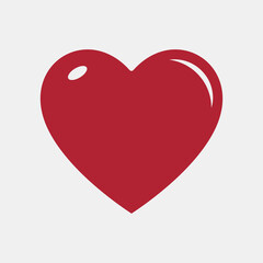 Heart icon valentine day quality vector illustration cut