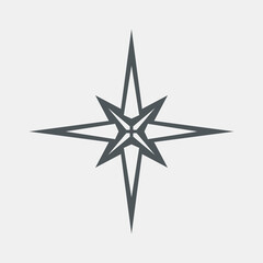 Star north quality vector illustration cut