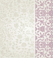 Obraz premium wedding card design, traditional paisley floral pattern , royal India 