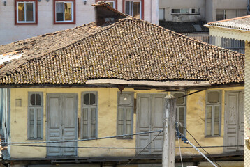 Old house with Gable roof in north of iran.