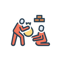 Color illustration icon for offering