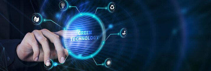 Green technology renewable energy eco friendly ecology saving zero waste.