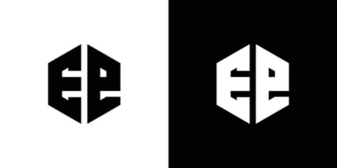 Ee Letter Polygon Logo Design