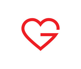 G+Love Concept Logo