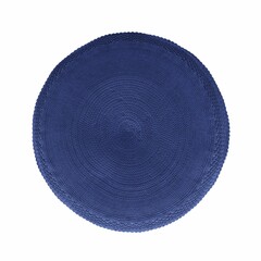 soft pouf isolated on white background, interior furniture, 3D illustration, cg render