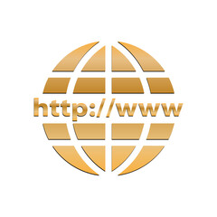 world wide web icon vector