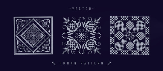 Chinese pattern hmong pattern traditional line