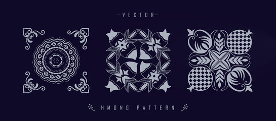 Chinese pattern hmong pattern traditional line