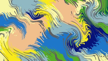 aesthetic watercolor painting backgrounds and textures with colorful abstract art creations, minimalist design with waves lines. retro psychedelic style and Groovy hippie 70s background