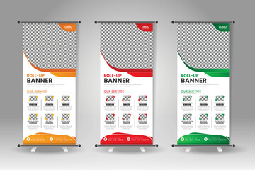 professional food roll-up banner advertising design, roll-up banner, x banner, vertical ad roll-up food banner,menu, food, Fast food, burger, dinner, healthy, pizza, roll up, dish, template