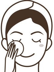 makeup face illustration