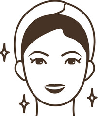 makeup face illustration