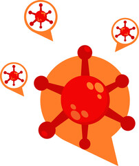 virus talk icon