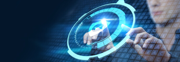 Cyber security data protection business technology privacy concept.