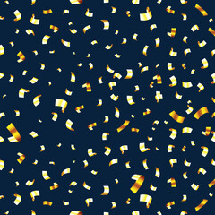 vector gold ribbon rain