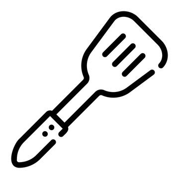 recommend clip art: spatula line icon