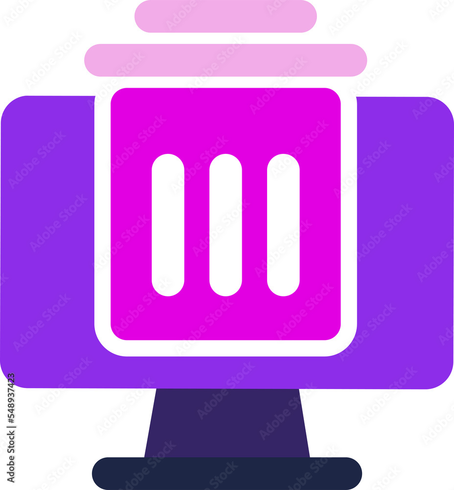 Poster delete computer icon