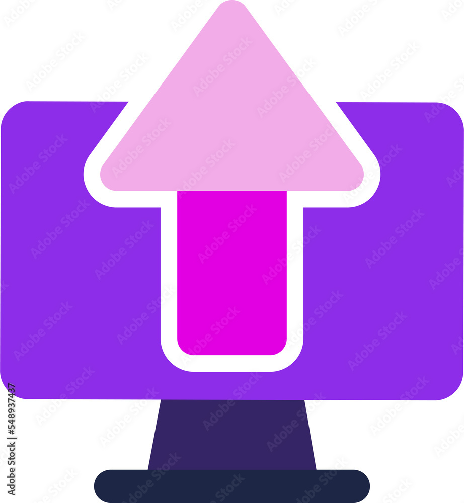 Poster upload computer icon