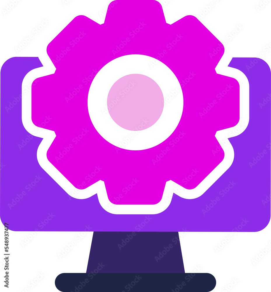 Poster setting computer icon