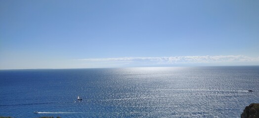 Elba rough coast cristal clear water mediterranean island