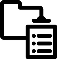 task file folder outlined icon