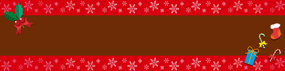 クリスマス　ブログヘッダー 　背景　壁紙　イラスト
