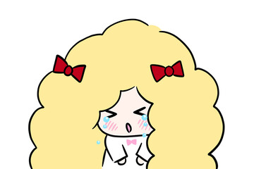 girl with a cold illustration mumps