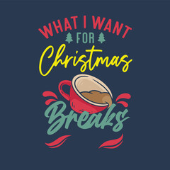 Set of Christmas and New Year lettering t shirt print