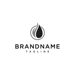 Flame logo design vector template
