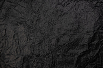 black wrinkled wrapping paper