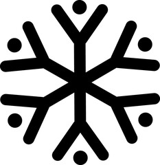 Snowflake line icon