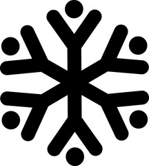 Snowflake line icon