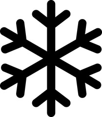 Obraz premium Snowflake line icon