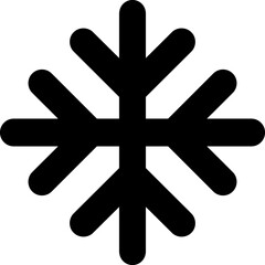 Obraz premium Snowflake linear icon