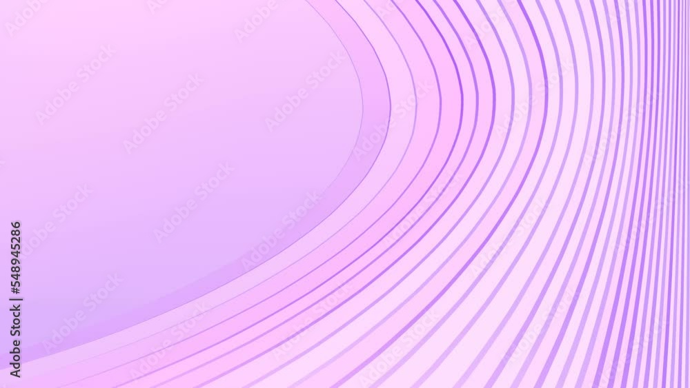 Aufkleber Endless digital seamless loop animation of simple twisted geometric shapes with a trendy pink gradient. 3d rendering abstract background. 4K, Ultra HD resolution